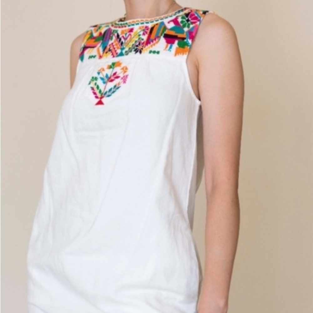 Madewell x JM Dry Goods Embroidered Dress Medium